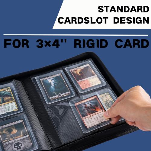Top loader Binder, Holds 128  Toploaders（Purple)