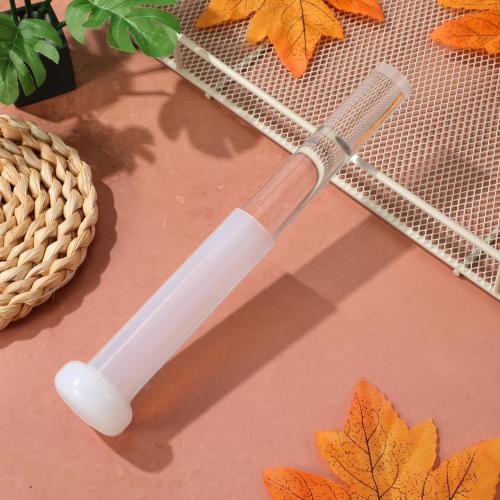 Hemoton Tibetan Singing Bowl Stick Acrylic Mallet Crystal Singing Bowl Striker for Sound Bath Meditation Chanting Therapy Smooth Grip 7.87 inch 1 X Mallet