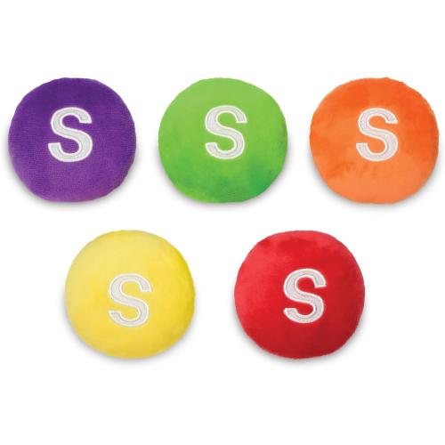iscream Skittles Package 16 x 8.5 Pillow Set with Mini Skittles Candy Pillows *MISSING 1 MINI SKITTLE*