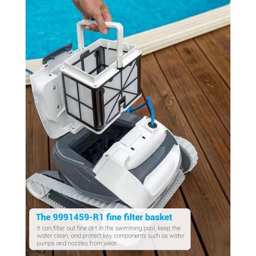 9991459-R1 Fine Filter Basket Fit for Dolphin Robotic Pool Cleaners S50, S100, Active 10 15, ECHO, Prowler 910 917, Premium 10 20, Advantage, Cayman, E10, Encore, Escape, T15, T25, Explorer E20