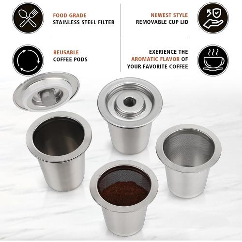 Reusable Stainless Steel Filter Cup for Cuisinart, Compatible with Cuisinart #SS-RFC HomeBarista Reusable Filter Cup (2 Pack)