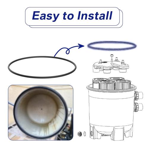 DEX2422Z2 Metal Reinforced Filter Seal for Hayward C2030 C3030 C4030 C5030 C7030 DE2420 DE3620 DE4820 DE6020 DE7220 for Pro-Grid DE and SwimClear Filter Cartridge O-Ring Gasket Parts, Metal Core ‼️like new‼️