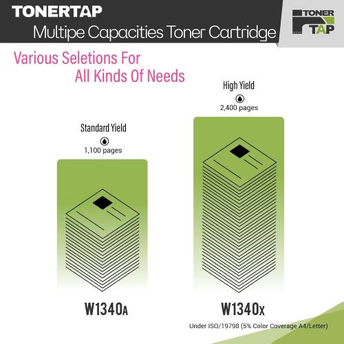 134X Black Toner Cartridge, High-Yield Replacement for 134A Toner Compatible with LaserJet M209dw M209d M234dw M234sdn M234sdw Printers, W1340X Toner