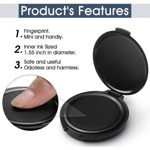 2 Pack Thumbprint Fingerprint Ink Pad for Notary Supplies