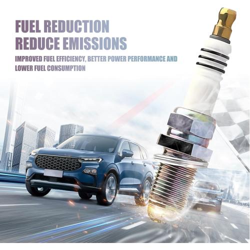 4PCS Car Spark Plugs, Iridium Car Ignition Plugs Designed for 5464 BKR5EIX-11, Vehicle Ignition System Upgrade Replacement Parts, Compatible with Honda, Lexus (Silver)