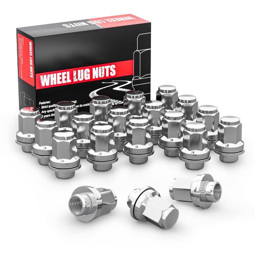 YIZBAP M14x1.5 Lug Nuts with Mag Seat, Chrome 20Pcs Closed End Nuts