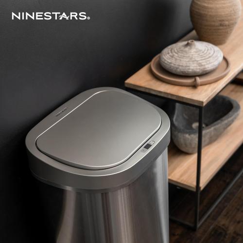 Ninestars 21 Gallons Automatic Large Kitchen Trash Can with Lid, Motion Sensor Trash Can for Kitchen, LivingRoom, Office, 80 Liter X Large Touchless Stainless Steel Garbage Bin (Rectangular)