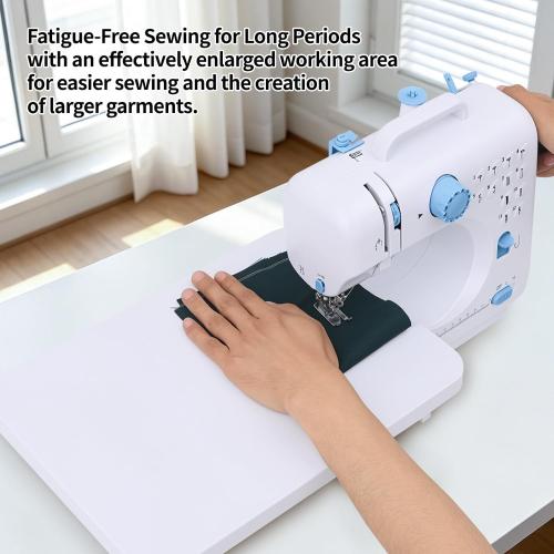 Mini Sewing Machine for Beginners & Kids with Extension Table, Portable
