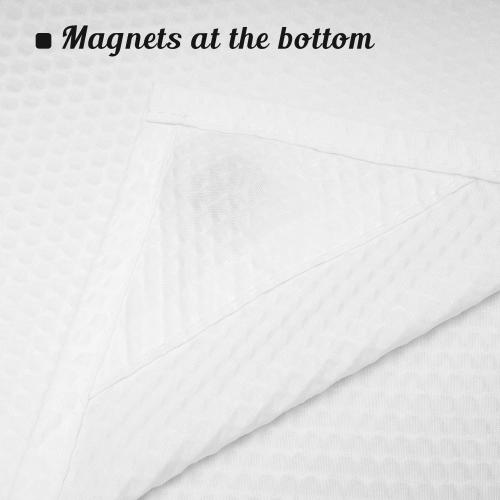 Mrs Awesome Embossed Microfiber Extra Long Shower Curtain Liner 71 x 96 inches, Soft Fabric Shower Curtain Washable and Water Repellent,71x96, White