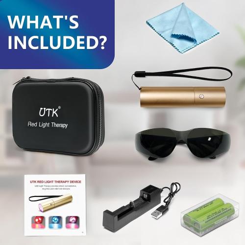 UTK Red Light Therapy Device with 5 Wavelengths-(470:630:660:850:940nm) LED Infrared Red Light Therapy-Upgrade 470nm and 940nm Near Infrared Light