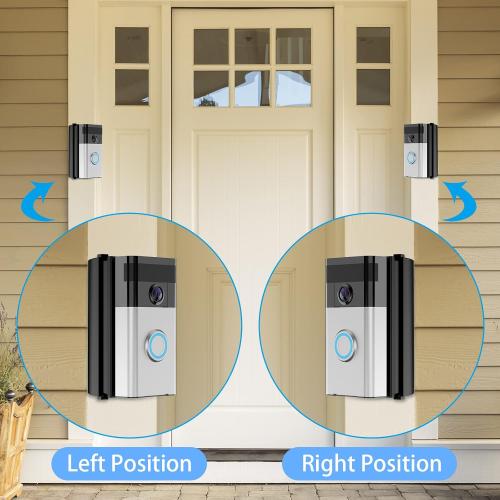 RIOVO Adjustable 30 to 55 Degree Doorbell Angle Mount Compatible with Ring/Blink Video Doorbell/Battery Doorbell, Replacement Angle Adjustment Adapter Mounting Bracket Wedge Kit