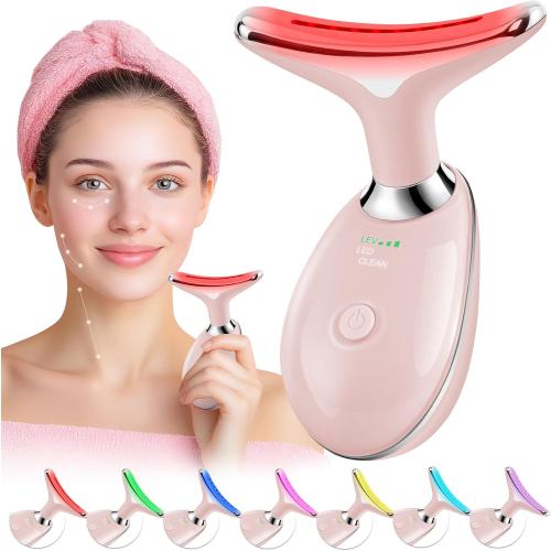 Red-Light-Therapy-for-Face, Facial Massager Wand Tool  (Pink)