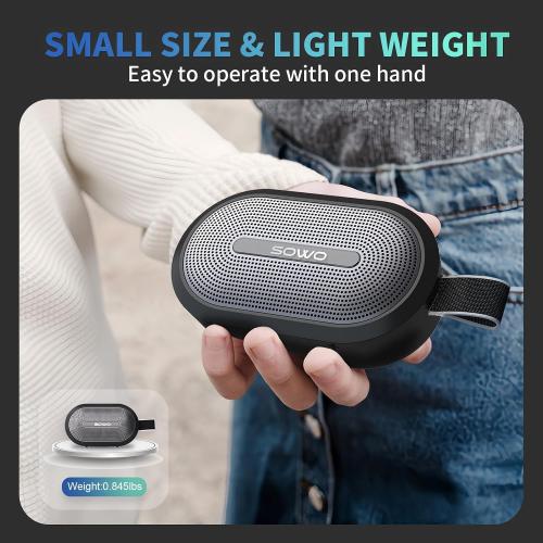 SOWO Portable Small Speaker, Magnetic Bluetooth Speaker for Golf Cart