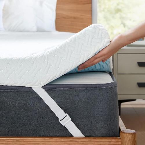 PERLECARE King Mattress Topper - 3 Inch Cooling Memory Foam Mattress Pad Made with CertiPUR-US® Certified Foam, Bed Topper with Bamboo Cover,Removable & Washable & Non-Slip