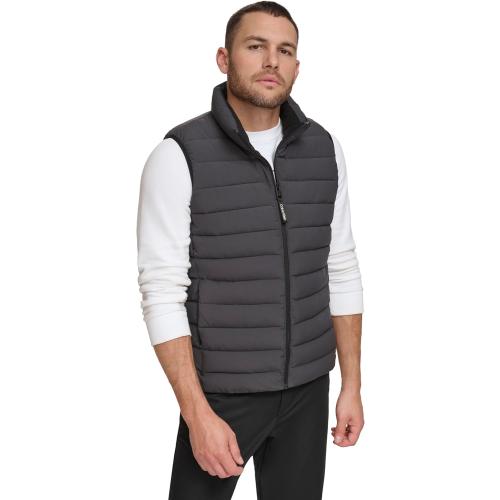 Large   Calvin Klein mens Lightweight Insulated Quilted Zip Front Puffer Vest