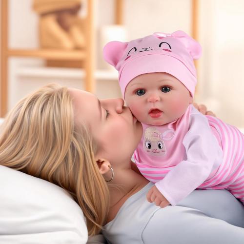 BABESIDE Drink and Wet Reborn Baby Dolls Girl – 20 Inch Adoreable Realistic Silicone Baby Doll, Can Drink Water and Pee, Poseable, Gift Set with Accessories for Girls Age 3  Pretend Play & Collection