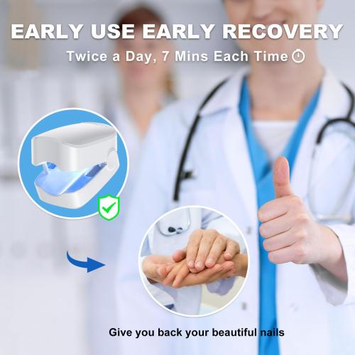 New Nail Fungus Device for Toenails & Fingernails, Home Use Toenail Fungus Treatment Device for Onychomycosis, Effective & Reliable (White) 2025