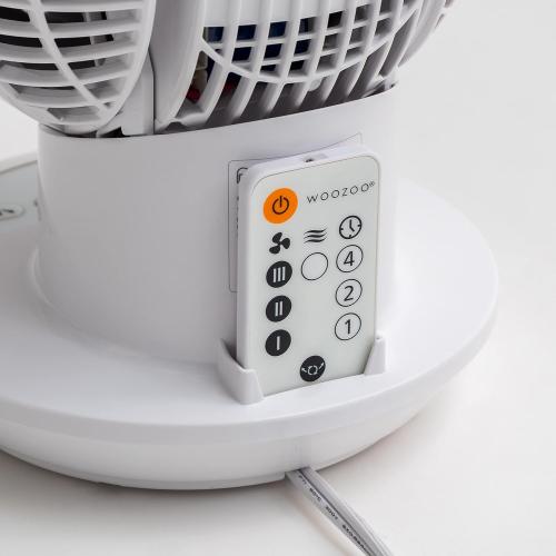 IRIS USA WOOZOO Air Circulator Fan with Remote, Oscillation, 3 Speeds, 52ft Max Air Distance, Adjustable Tilt, Quiet Motor, Small Fan for Bedroom, Office, Dorm, White‼️light dirt and missing remote‼️