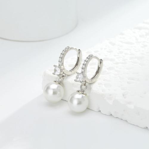 Long Pearl Earrings for Women 925 sterling silver Pearl Dangle Earrings Hypoallergenic Elegant Wedding Pearl Tassel Earrings for Bridal Christmas Gift