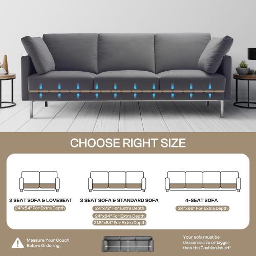 Amyracel Heavy Duty Couch Cushion Support Board to Fix Sagging Sofas, 24 x 96 Thick Wood Sofa Cushion Support Board, Foldable Deep Couch Supporter Replacement Stuffing Under Couches