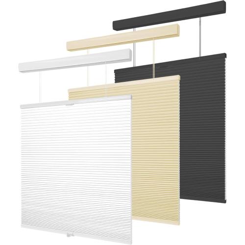 Color Grey  Custom Top Down Bottom Up Cellular Shades,Light Filtering Blinds Noise Reduction, Cordless Cellular Shades Room Darkening Honeycomb Blinds,10 Color Light Filtering