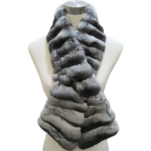 Large Chinchilla Chinchilla Tapered Scarf