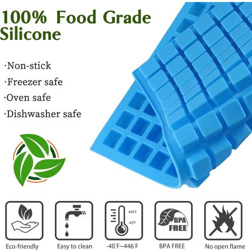 JOERSH Square Candy Molds Silicone Molds for Hard Candy, Gummy, Caramels, Chocolate, Ganache, Ice Cubes, 252 Cavity