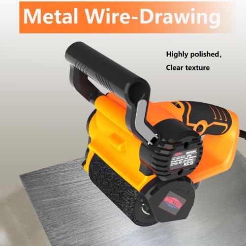 Drum Sander for Woodworking, Surface Conditioning Tool, Burnishing Polishing Machine, Paint Stripper Remover, Variable Speed Tool with VAC Nozzle and Tool Bag- DBDS500