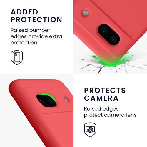kwmobile Case Compatible with Google Pixel 7a Case - TPU Silicone Phone Cover with Soft Finish - Dolce Vita