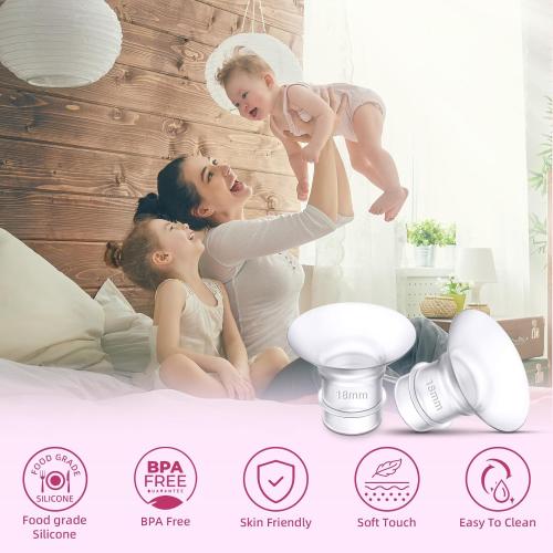 Flange Inserts 13/15/17/19/21mm for Medela,Spectra 24mm Shields/Flanges,Compatible with TSRETE,CPPSLEE,Momcozy S9/S9Pro/S12/S12Pro Wearable Breast Pump,Reduce 24mm Nipple Tunnel Down to 5pcs