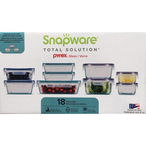 Snapware 18-piece Pyrex Glass Food Storage Set