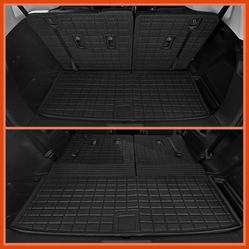 All Weather Floor Mats Fit for Ford Explorer (6 Seats) 2020-2025 Floor Mats & Cargo Mat with Backrest Mats & 2nd Row Backrest Mats Replacement for Ford Explorer Accessories