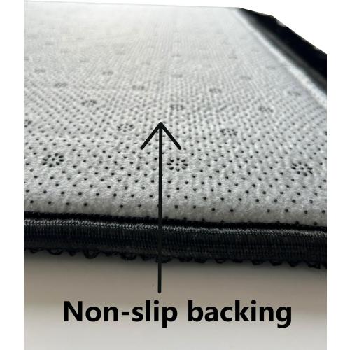 Islamika Orthopedic Prayer Rug Memory Foam Muslim Prayer mat - Padded Very Thick Prayer Rug Sajadah for Men Women for Eid Travel Ramadan, Soft and Luxury (Black) (Black)