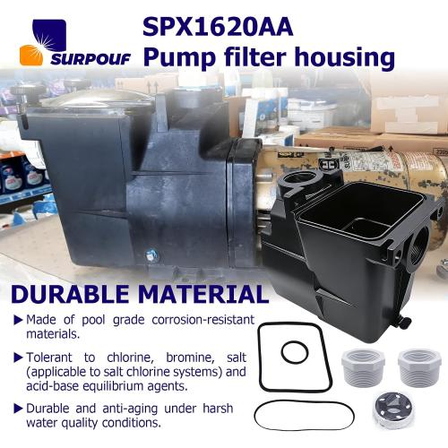 SPX1620AA Pump Strainer Housing Replacement for Hayward Super Pump, Pool Pump Strainer Cover For SP1600X5 SP1605X7 SP1607X10 SP1610X15 SP2600X7 SP2605X7 SP2607X10 SP2610X15 SP2615X20 SP2620X25