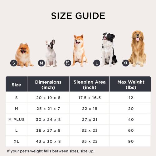 Bedsure ComfyFleece™ Cute Dog Bed for Small Medium Dogs - Washable Furry Puppy Beds, Rectangle Orthopedic Corduroy Fleece Pet Beds with Removable Zipper Cover, 25x21x7inches, Camel Brown