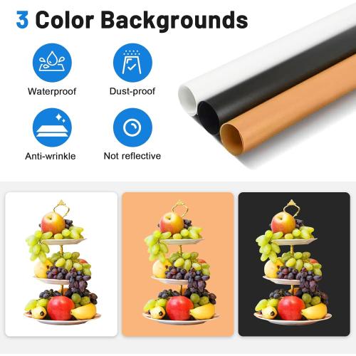 32x32 Inch Photo Studio Photo Light Box for Photography, 405 LED Large Lightbox with 3 Light Panel Stepless Dimming and Soft Light Cloth Professional Photo Background Shooting Tents