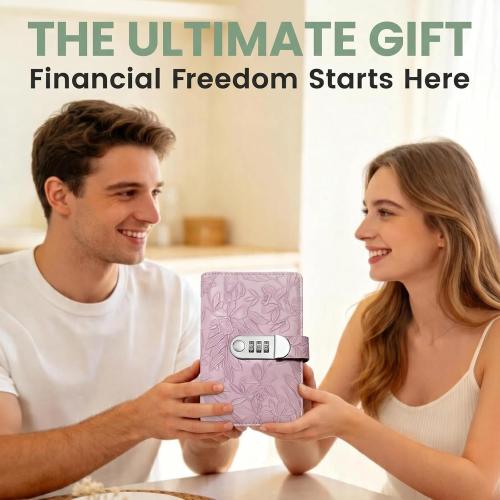 100 Envelope Challenge,Savings Challenges Book with Envelopes, Money Saving Binder Successfully Reach Your Savings Goals (Purple-B)