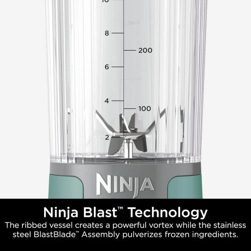 Ninja Blast 16 oz. Personal Portable Blender with Leak Proof Lid and Easy Sip Spout, Perfect for Smoothies, Cordless, USB-C Rechargeable, Dishwasher Safe Parts (Renewed) (Forest Green)