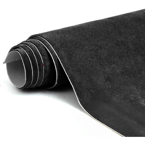 Premium Black Suede Fabric Wrap - 30x60 inch Suede Wrap for Car Interior - Self-Adhesive Microfiber and Synthetic Leather, Stretchable Interior Film for Car and Home Decor