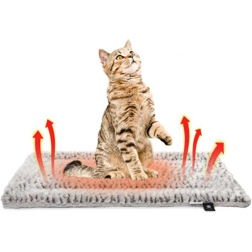 Self Heating Cat Pad Self Warming Cat Bed 22 x 17 Thermal Mat Extra Warm Pet Mat for Outdoor and Indoor Large Kittens Small Puppy Pets