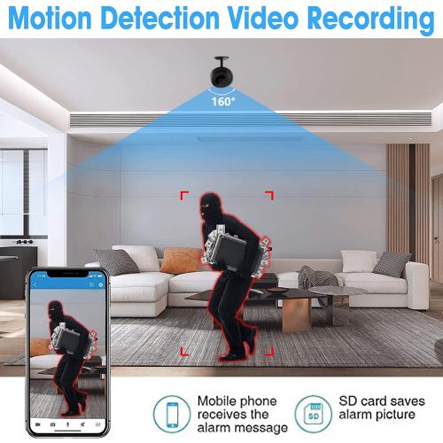 4K Security Cam with Night Vision and Built-in Battery Camera, Home/Office Camera Wireless Technology for Phone App Monitor GTYT