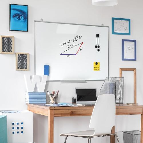 Magnetic Writeboard 24X36 Dry Erase Board Hanging & Wall Mounted Whiteboard S Aluminium Frame Message Boards for Home, School, Office, Kitchen