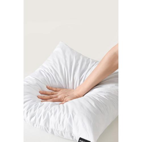 basic home 18x18 Pillow Inserts-Shredded Latex Memory Foam Fill-High Density Throw Pillow Inserts with Long Support-Home Couch Hotel Collection-Cotton Fabric-2 Pack
