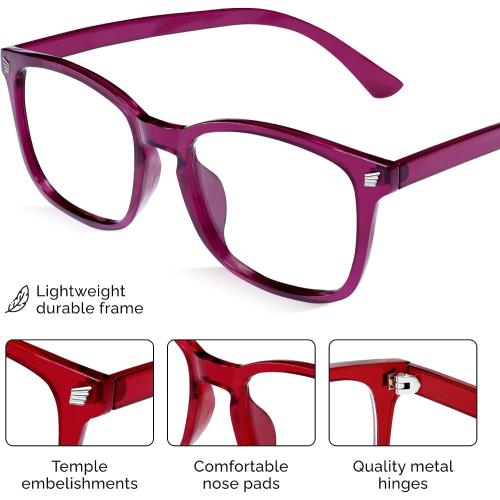 livho High Tech Blue Light Glasses - Advanced Blue Light Blocking Computer Glasses - Screen Fatigue & UV Protection