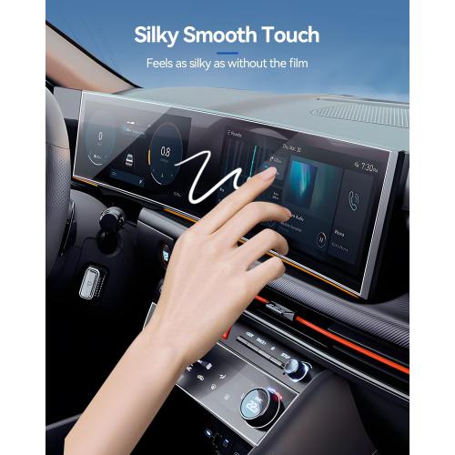 Hyundai Sonata Screen Protector for 2024 2025 2026 Sonata (SEL/N Line/SEL Hybrid/Limited) Accessories Navigation & AC Nano Touchscreen Protector Film Anti-Glare 12.3''- 4PCS