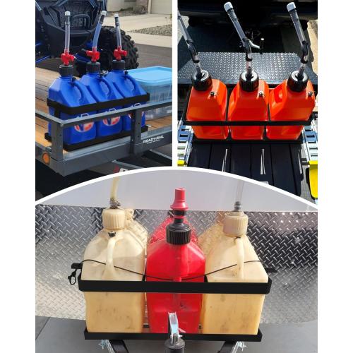 Gas Can 5 Gallon Fuel Container Holder,Fits Three 5 Gallon Gas Can,Compatible With VP Racing Fuel Jug 5.5 Gallon,VP Racing Fuel Jug,Gas Can Holder For Trailer(Holder Only)