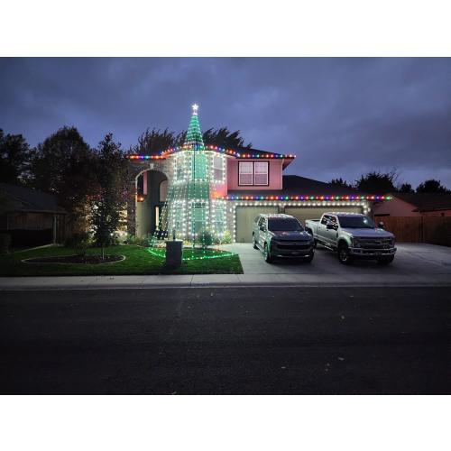 Service First Dreamlight V4 Flagpole Christmas Tree LED Light Kit for use with 20FT to 30FT flagpoles
