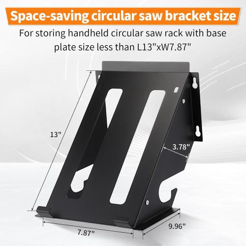 Shimeyao Circular Saw Holder Wall Mount Heavy Duty Metal Storage Rack Organizer for Shed Garage, Pegboard, Workshop, Home, Fit Most of Circular Saw