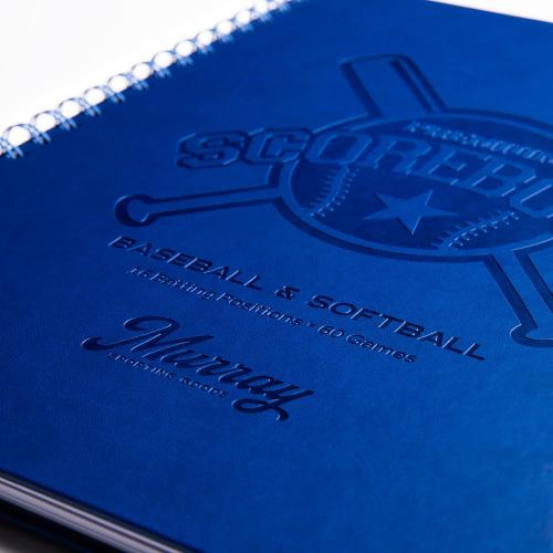 Blue Murray Sporting Goods Premium Baseball Softball Scorebook - 60 Games | Stats Score Keeper Book for Adult & Youth Baseball/Softball