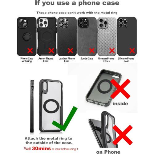 Upgraded 360° Nano Gel Vacuum Magnetic Phone Holder, 108 LBS Heavy Duty Suction Cup Phone Mount for Car Dashboard & Windshield, 3000gf MagSafe Compatible with iPhone 17/16 Pro Max